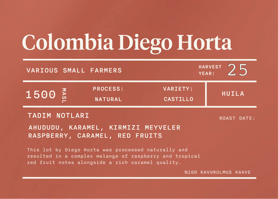 Colombia, Diego Horta - Filtre Kahve