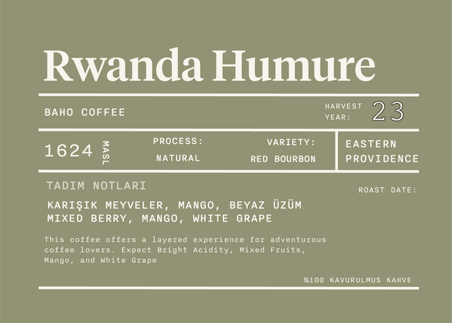 Rwanda, Humure - Filtre Kahve